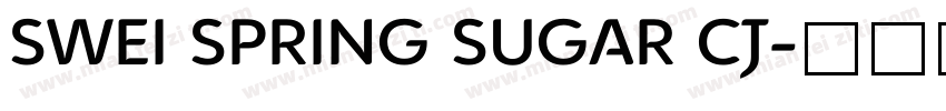 swei spring sugar cj字体转换